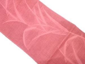 アンティーク　紗　草葉模様織り出し名古屋帯（着用可）